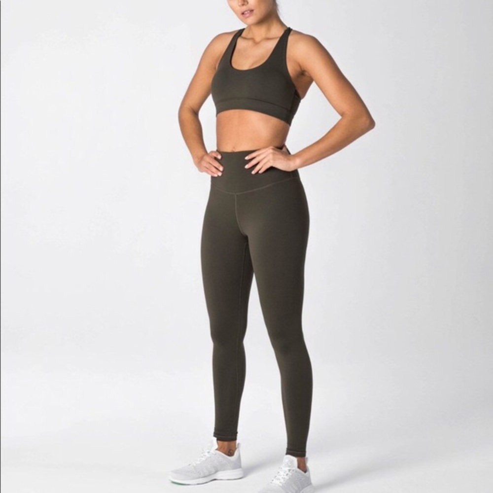 Flexxfit klxxfit luxe leggings olive m